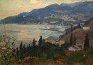 Щекотов_К.Н.1909-1975гг_У_пирса_-_Крым_49х70_х.м._ТКГ-9_Ж-9