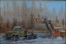 Бабушкин_Н.Ф.1938г.р._Лесовоз._2015г._двпм_41х60_ТХМ-441_Ж-272