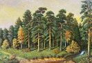 Бабушкин Н.Ф.1938г.р. Сосновый лес,2016г. двп, масло 42х59, ТХМ-806 Ж-540