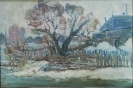 Белянин А.В.1944г.р.Пасмурный день,1981г. картон, масло 