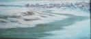 Белянин А.В.1944г.р. Аркарка вскрылась,1978г. этюд, холст на картоне, масло 29х49,5