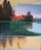Жемолдинов Р.Б.1951г.р. Закат,2023г. холст, масло 