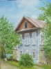 Позднякова Т.М.1951г.р. Дом И.Хомякова,2023г. холст на картоне, масло