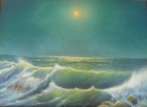Жемолдинов Р.Б.1951г.р. Морской пейзаж, 2021 г. холст, масло