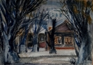 Щетинин И.Д.1952г.р. Старый Курган, 1986г.р. бумага, акварель 52х73 ТХМ-782 Ж-520_1