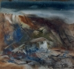 ЩетиниН И.Д.1952г.р. В горах Казахстана,1990г. бумага, акварель 63х70,5 ТХМ-772 Ж-510_1