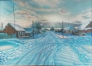 Бондаренко С.И.1960г.р. Вечерняя Ермаковка,2019 г. холст, масло 50х70