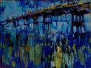 Заремба П.Е.1997г.р. Сумерки. Мост,2018г. холст, масло
