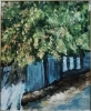 Кужев В.А. 1949 г.р. В тени, 2020 г. холст на картоне, масло