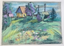 Узбекова К.П. 1960г.р. На опушке, 2019г. бумага, пастель, 41,5х59, ТХМ-801 Г-195
