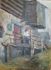 Кальницкий Н.Д.(1963-2010 гг) Уголок старой Тары, 1986 г. холст, масло