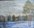 Сафронов Р.А. (1935-2006 гг) Зимний вечер, 2000 г. х.м. 