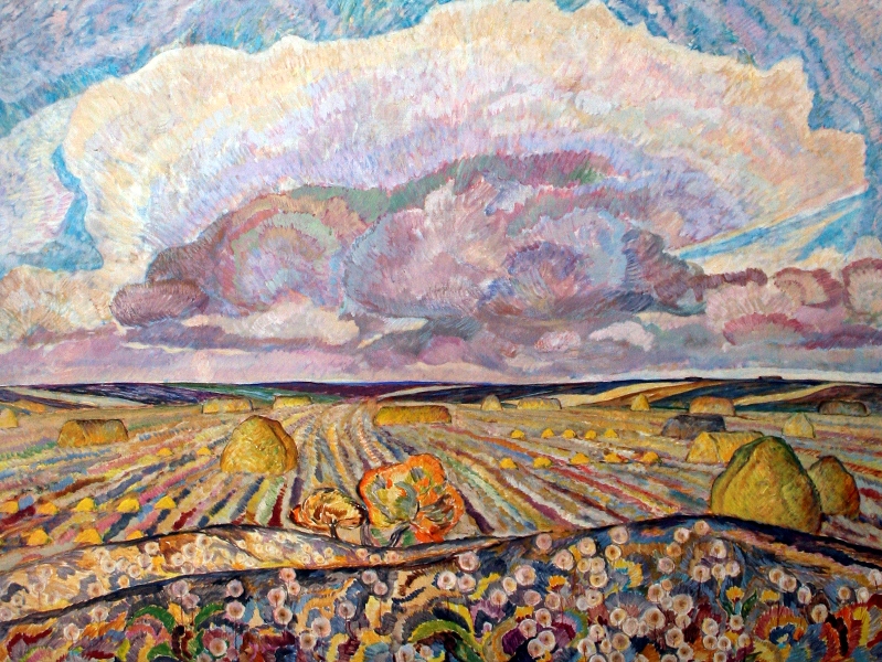 Кукуйцев В.В.1922-2011гг Родина 1974г.  х.м.112х150 ТКГ-71 Ж-59