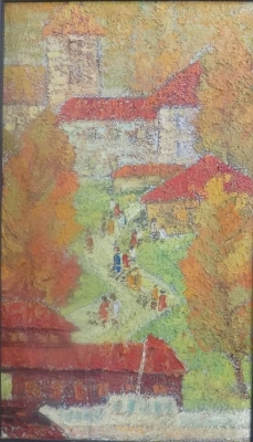 Соловьев_Г.С.1941-2007гг_Теплый_вечер_1972г._к.м_68х39_ТХМ-471_Ж-302