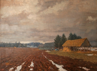 Щекотов_К.Н.1909-1975гг__Колхозный_ток_1948г._945х132_х.м._ТКГ-2_Ж-2