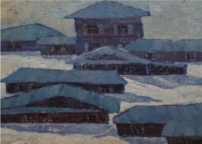 Соловьёв Г.С. Синие тени. 1972. Холст, масло